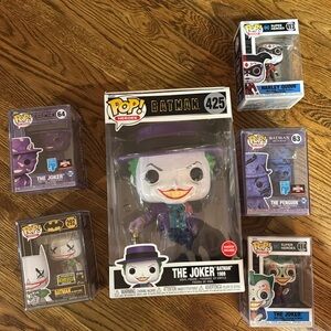 funko pop! assorted Batman joker figures 6 in boxes